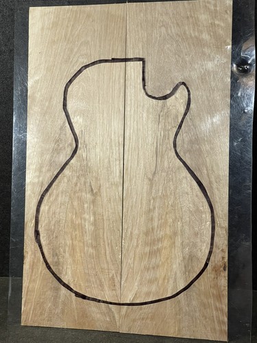 FLAMED, CURLY, SPALTED YELLOW BIRCH DROP TOP, ECO-FRIENDLY TONEWOOD - Picture 6 of 6