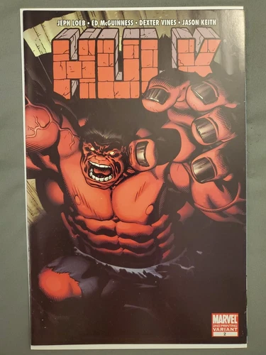 Hulk #2 (2nd Printing Variant) - 2008 Marvel (1st App Of RED HULK) NM-/NM