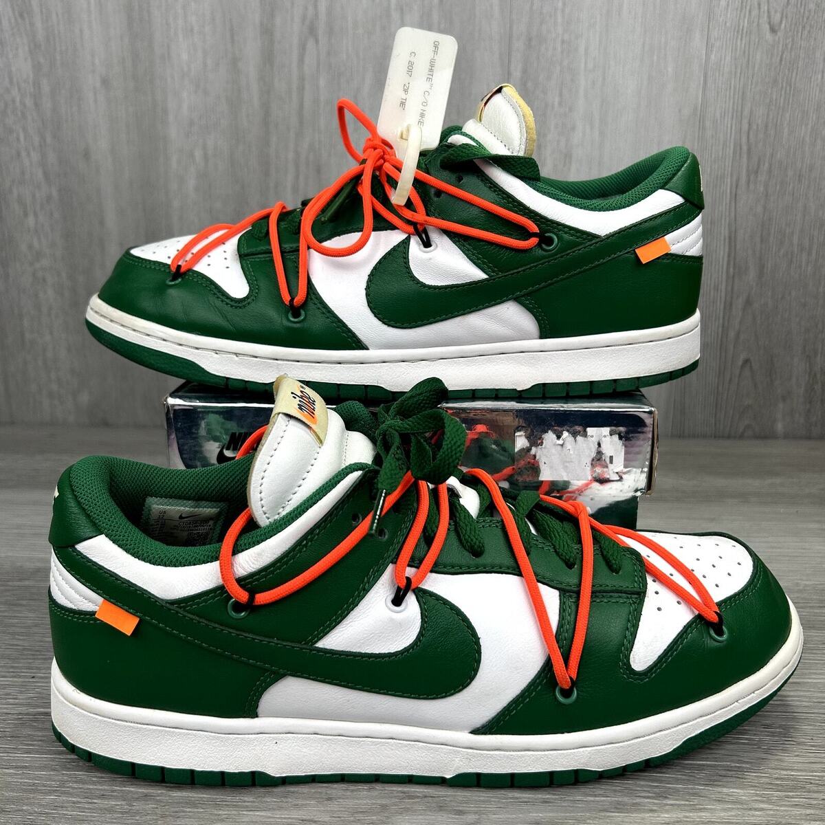 Nike Dunk Low Off-White Pine Green Sz 12 CT0856-100 2019 OG Nike Dunk Low Off-White Pine Green Sz 12 CT0856-100 2019 OG