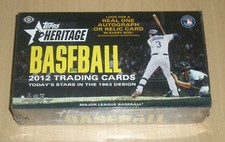 2012 Topps Heritage baseball factory sealed hobby box Trout first Heritage card