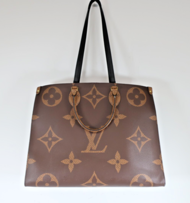 Louis Vuitton バケットバッグ ブラウン LOUIS VUITTON OnTheGo GM Monogram Giant Hand Bag Brown M45320 Fast