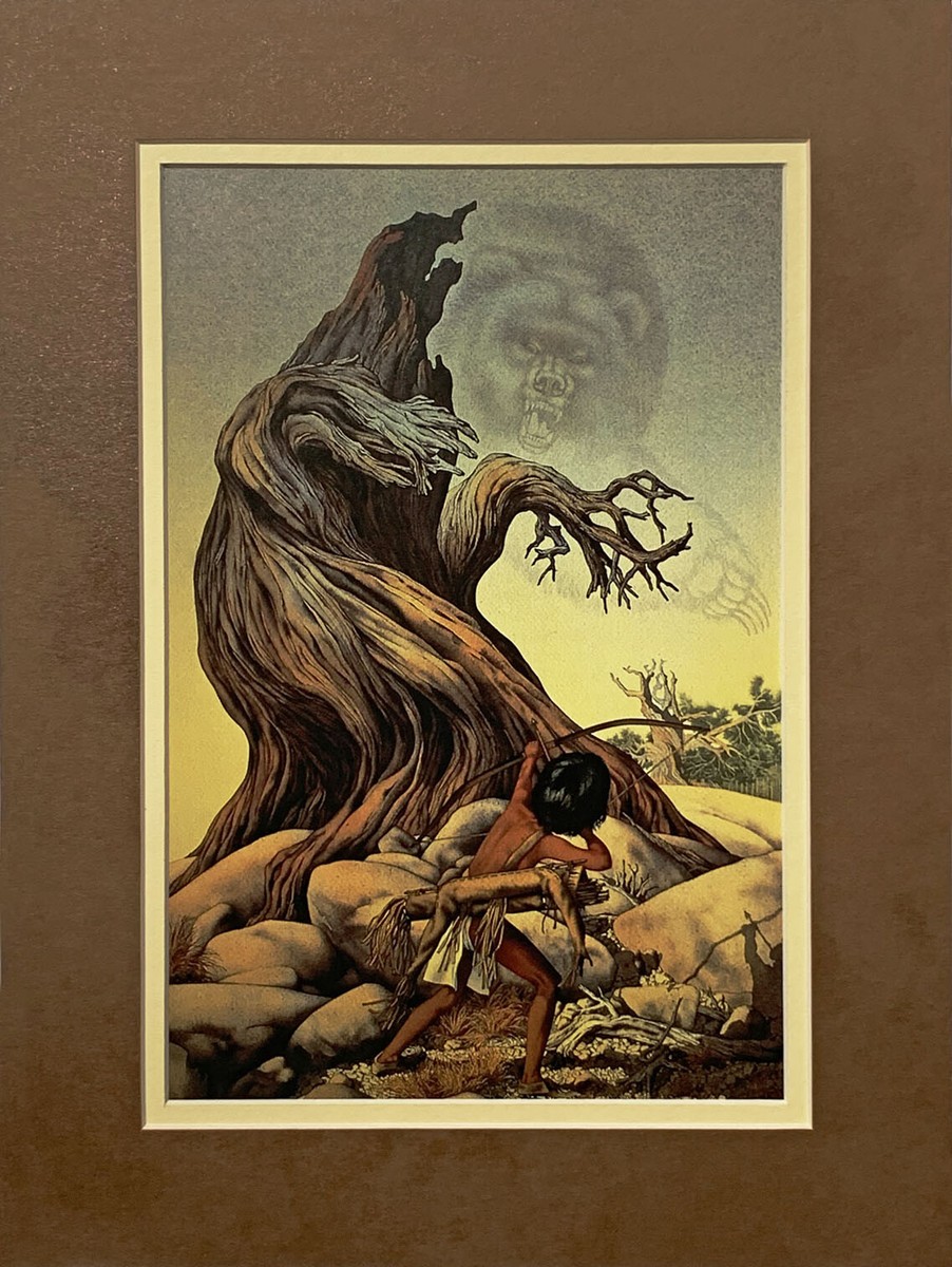 Bev Doolittle The Grizzly Tree Double Matted print fits a standard