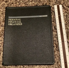 Vintage Keith Clark At-A-Glance Personal Financial Organizer