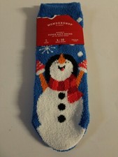 Women's Super Soft Socks. Novelty Christmas Snowman. 1 Pair. Sz 4-10 NEW