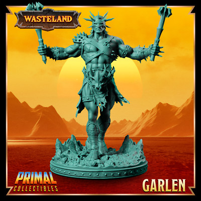 Psionicist Garlen Human Fighter Dark Sun Fantasy Miniature DnD 5e Tabletop RPG