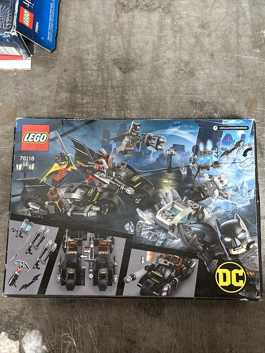 LEGO 76118 DC Batman Mr. Freeze Batcycle New (Damaged Box) 673419302784