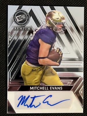 2024 Press Pass Premium Football Auto Autograph Mitchell Evans 98/99
