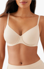 76 Wacoal 855451 Sleek Standard Unlined Underwire Bra, Sand, Size 40DDD