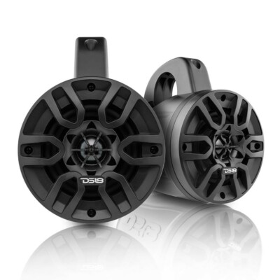 DS18 HYDRO MP4TP/BK 4'' Marine Tower Speakers 300 Watts 4 Ohms - Black