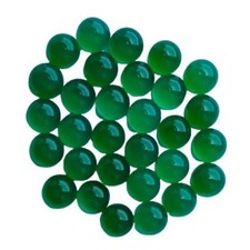  WHOLESALE NATURAL GREEN ONYX CABOCHON ROUND SHAPE LOOSE GEMSTONE LOT JEWELLERY