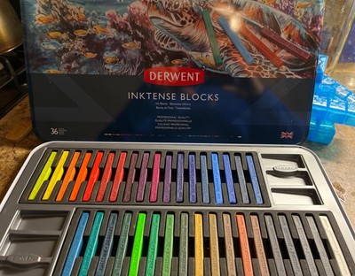 36 Derwent Inktense Ink Blocks, Professional Soft Texture Pastels, 2301979
