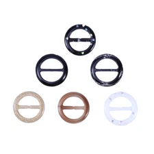 9PCS T-Shirt Clips Neckerchief Holder Scarf Clip Resin Scarf Rings New