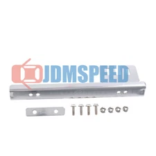 JDM Universal Front Bumper License Plate Mount Relocator Bracket Silver