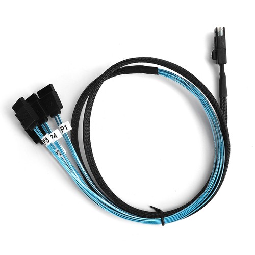 Mini Sas 36Pin Male Sff‑8087 To 4 7Pin Female Cable Mini Sas Host Inter MPF - Picture 13 of 22