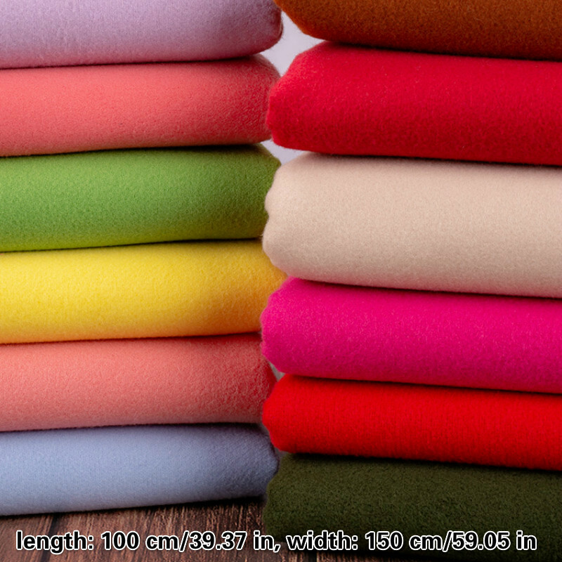 Faux Wool Cashmere Fabric Double-sided Imitation Winter Coat Material Thick  Trim