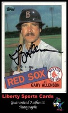 1985 Topps Gary Allenson #259 Authentic Autographed Card Boston Red Sox