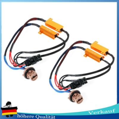 Paar LED 50W 8ohm 7443 Anti Hyper Flashing Error Canceler Lastwiderstand Adapter