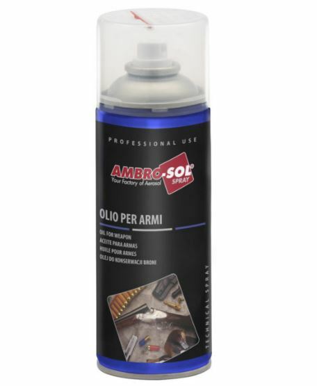 Olio Spray per Armi, Olio Protettivo Lubrificante e Anticorrosivo per Armi Ambro