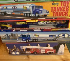 Sunoco Toy Trucks Lot of Boxed Battery Operated Toys 1994 95 98 2005 Fire Truck