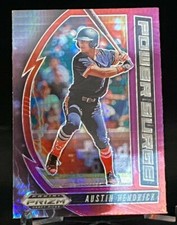 2020 Prizm Draft Picks Power Surge Red & Purple Hyper #PDP167 Austin Hendrick