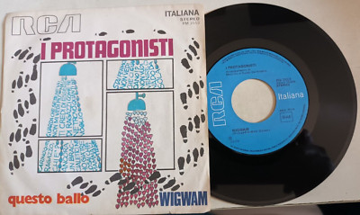 DIE PROTAGONISTEN This Ballo / Wigwam Bob Dylan Cover VG+ / EX Italy PS 1970