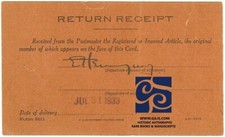 ERNEST HEMINGWAY -  SIGNED POST CARD @ HEIGHT OF LITERARY POWER 1933 - SIGNATURE