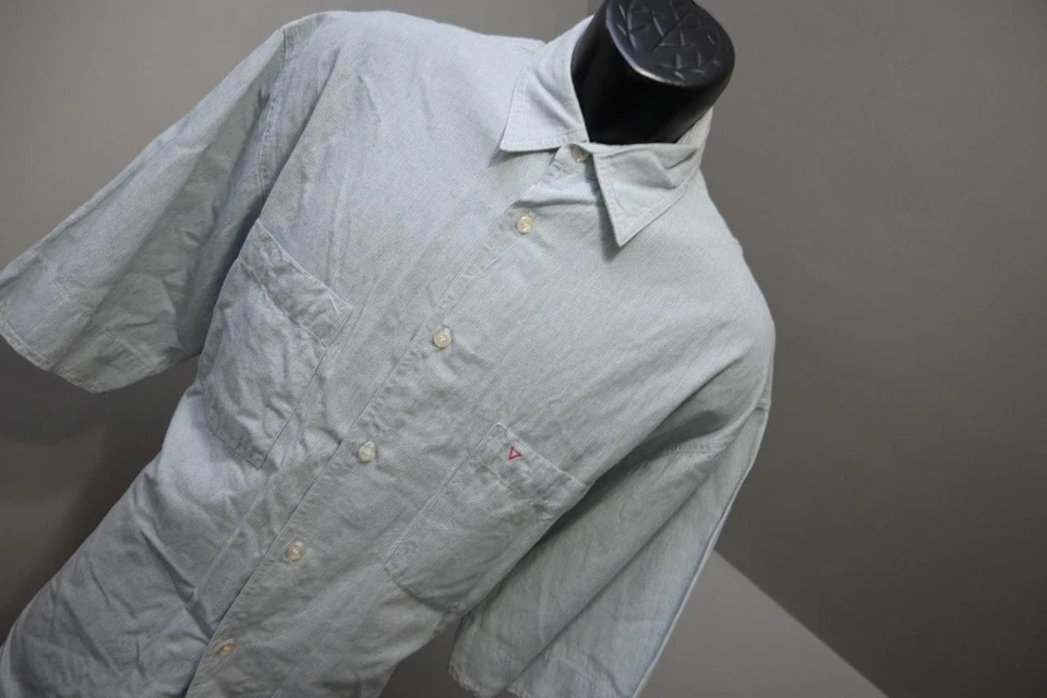 Vintage Guess Georges Marciano Dress Shirt MADE IN USA Mens Size 3 - Image 4 of 4