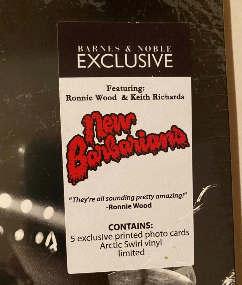 NEW BARBARIANS Wanted Dead or Alive Keith Richards ARCTIC SWIRL vinyl NEW LP - Image 2 of 4