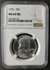 1956 50c Franklin Silver Half Dollar NGC MS64 FBL