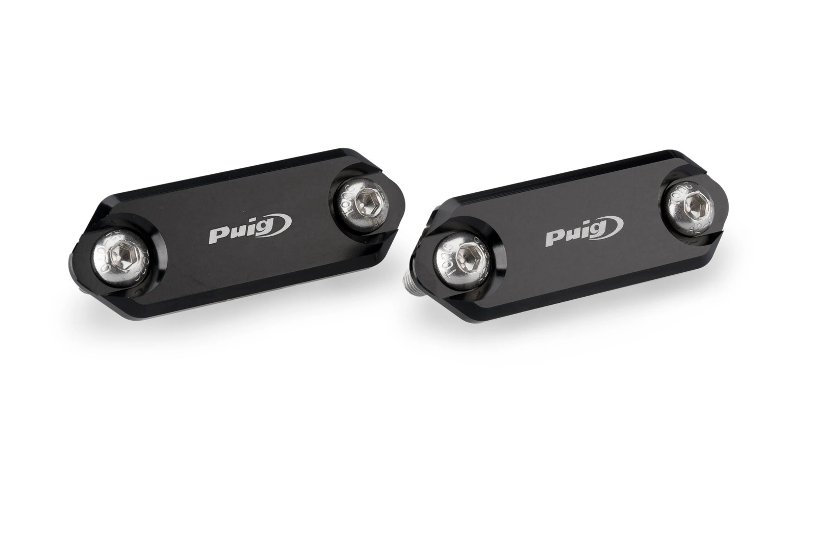 Puig Aluminium Mirror Caps | Black | Aprilia RS 457 2024>Current