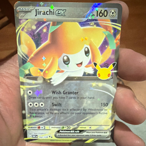 Pokemon TCG Jirachi EX 102/128 XY Promo Holo Basic HP160 EN 2026