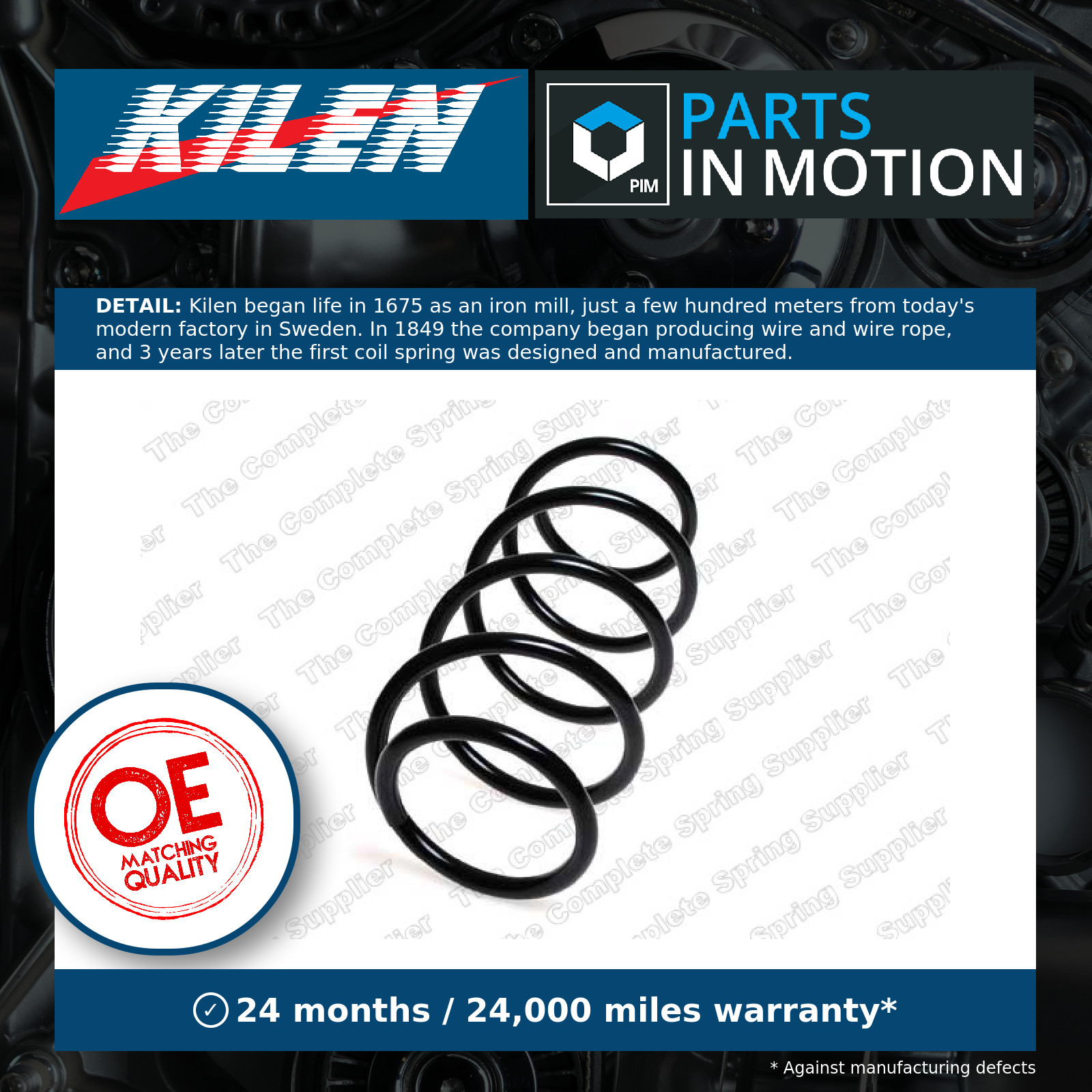 Front LESJÖFORS 4072964 Suspension Spring for RENAULT - Image 3