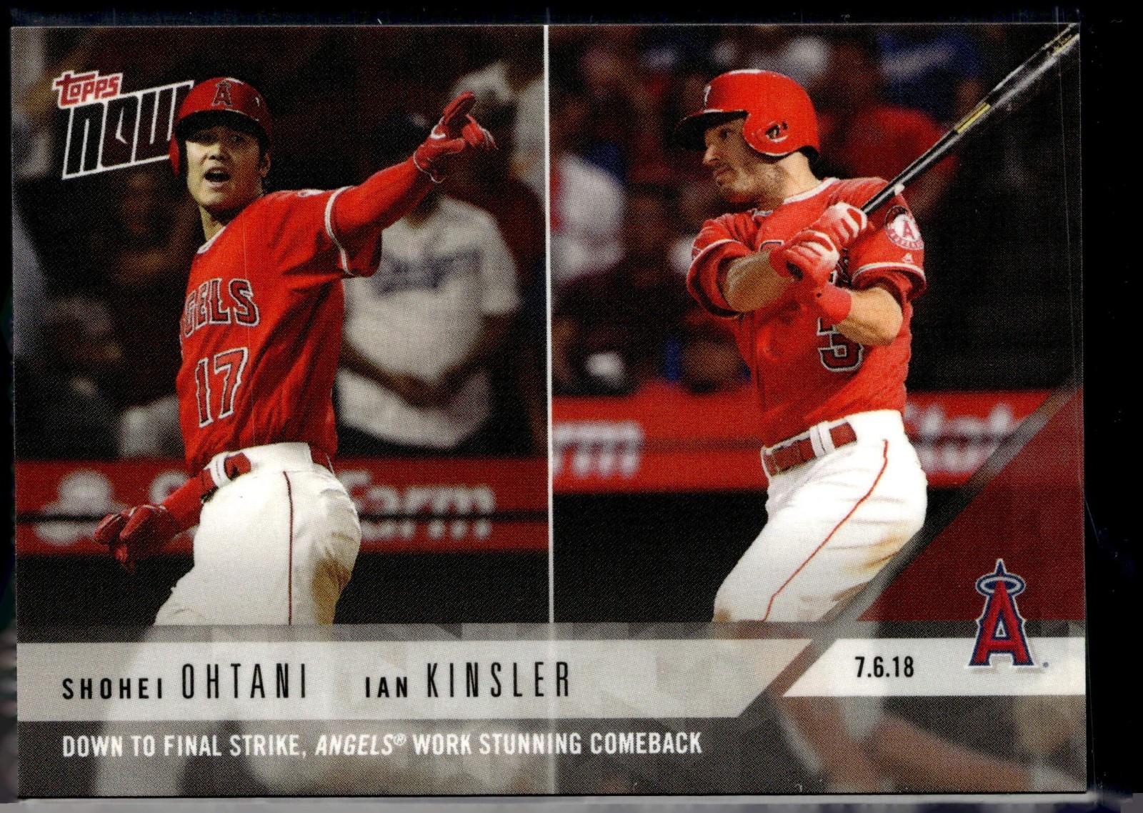 Shohei Ohtani / Ian Kinsler 2018 Topps Now #423