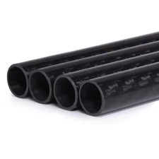 Alphacool 18657 Black Carbon Tube 1.3cm 80cm 47g Carbon HardTube 13mm 4x80cm
