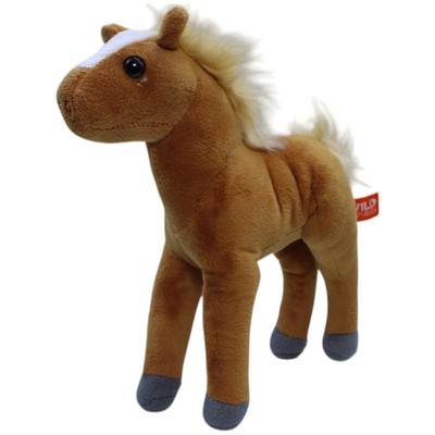 Wild Republic Braunes Fohlen, stehend Kuscheltier 25cm Gebraucht Pferd