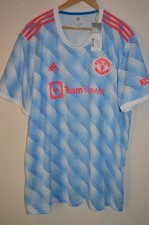 Manchester United  Blue Away Football Shirt Jersey 2021-2022 Adidas BNWT 3XL