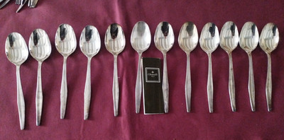 12 Esslöffel Metall versilbert Christofle Modell Orly