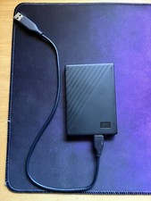 WD - My Passport 1TB External USB 3.0 Portable Hard Drive - Black