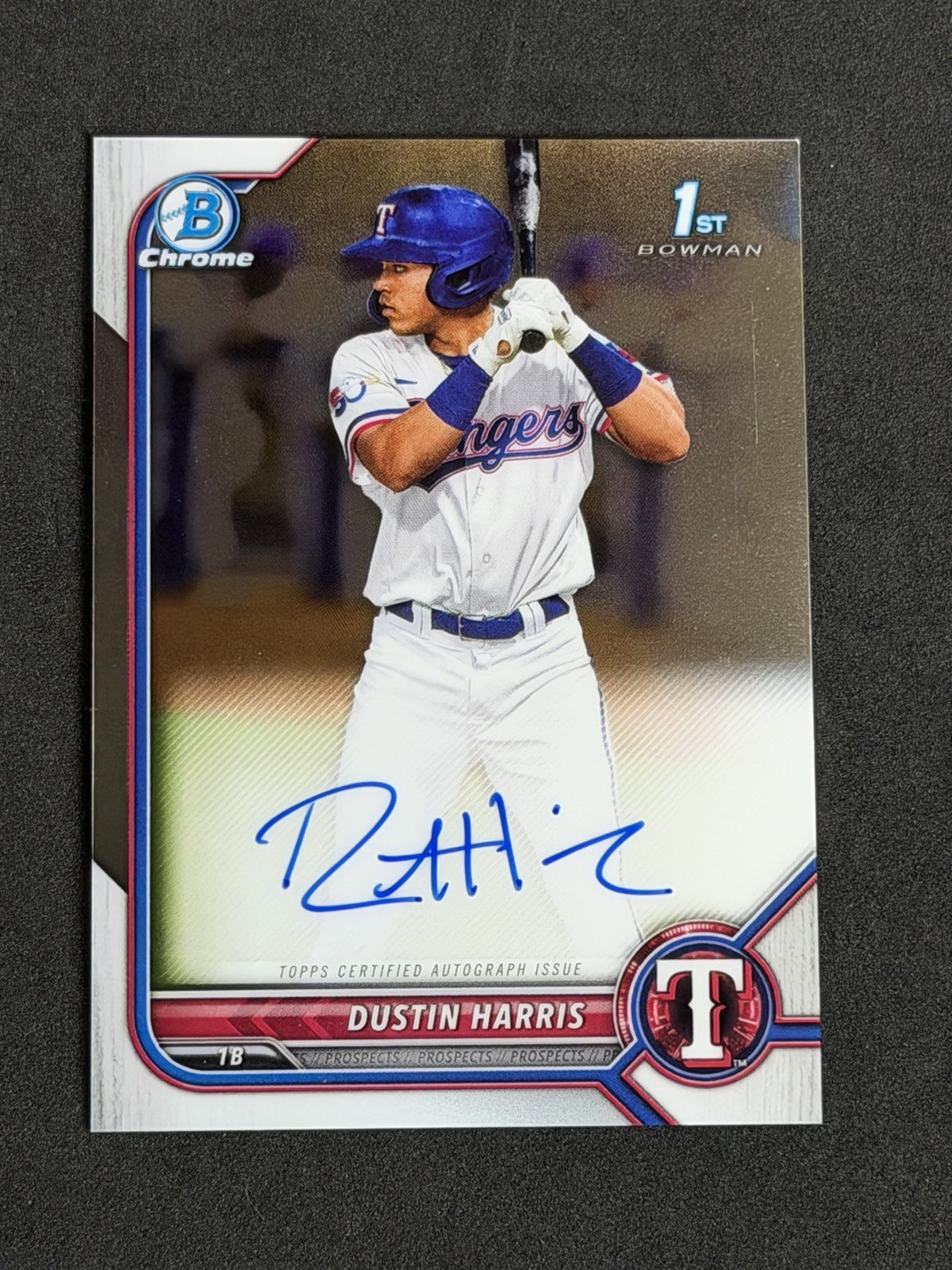 2022 Bowman Chrome Prospect Auto Dustin Harris #CPA-DHR