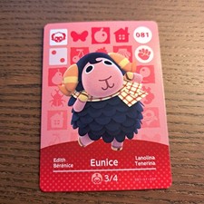 Nintendo Animal Crossing Eunice 081 Amiibo...