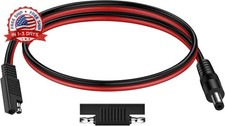 SAE Plug to DC 5.5mm x 2.1mm Male 14AWG 2ft/60cm Adapters Cables with SA