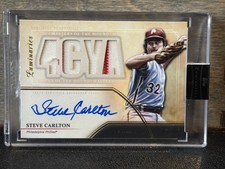 2020 Topps Luminaries Masters of the Mound Auto Relic MOMAR-SC Steve Carlton /15