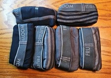 Mens 2021 FTL Ringer Stripes/solids Midrise Briefs L 6 Pack 
