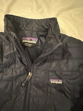 Patagonia Kids Nano Puff Brick Quilted Puffer Jacket Blue Small 7-8