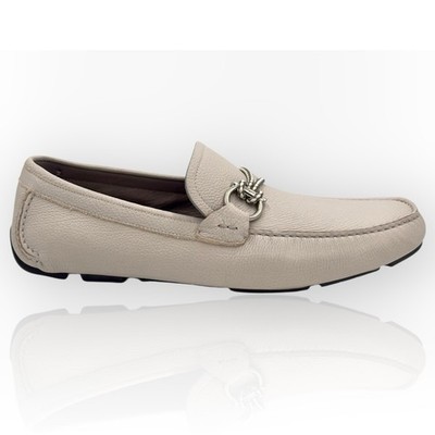 Salvatore Ferragamo Men's Front 4 Leather Drivers 11.5 EEE