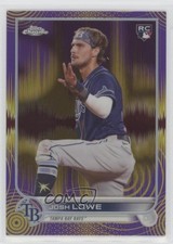 2022 Topps Chrome Sonic Purple & Yellow Pulse Refractor /299 Josh Lowe #83 00kj