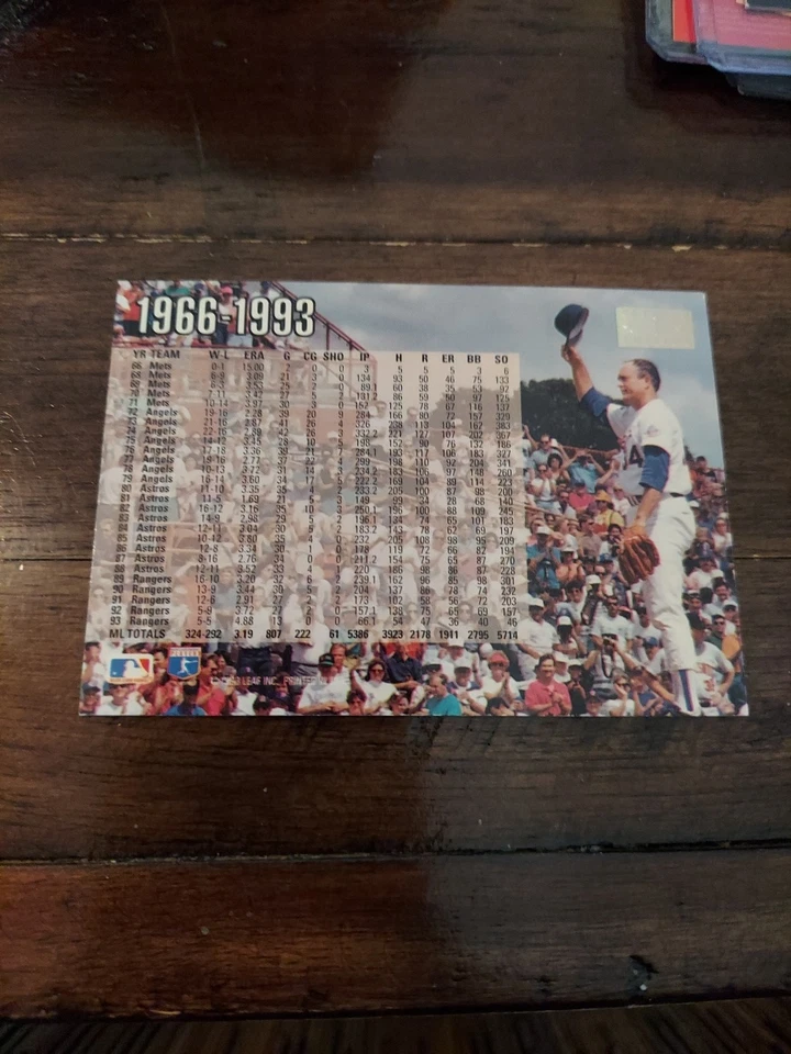 1994 Donruss Baseball Nolan Ryan Career Salute Special Edition #1 HOF Rangers - Image 2 of 2