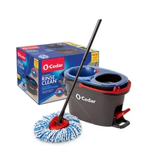 O-Cedar EasyWring™ RinseClean™ Spin Mop & Bucket System, Hands-Free System