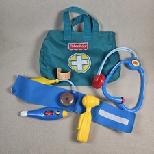 Fisher Price Pretend Doctor Nurse Kit Bag Stethoscope