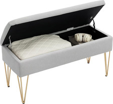 Panca Fondo Letto Singolo Con Spazio Contenitore, Panca Camera Da Letto Moderna 